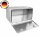 ADE Werkzeugkasten Alu Riffelblech 1200 x 400 x 400 mm, Staukasten, Staubox, Unterflurbox + 2 x Edelstahlkette beidseitig 90°
